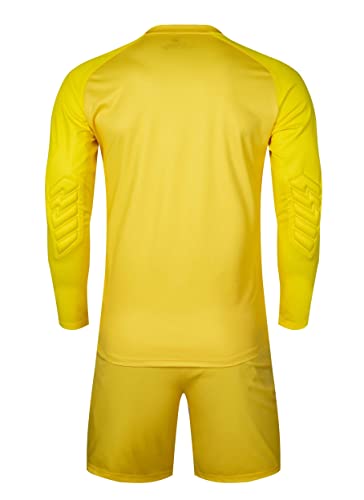 KELME Soccer Goalkeeper Jersey Pro Set Uniform - Padded Goalkeeper Shirt Shorts Socks - Men's Goalie Jersey Adults Kids