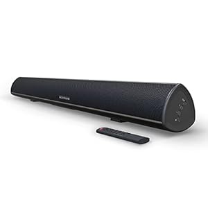 BESTISAN 100 Watt 40 Inch TV Sound Bar, Home Theater System Wired and Wireless Soundbar Speaker(Bluetooth 5.0, 105dB…