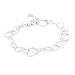 Vanbelle Bijoux en argent sterling Ouvrir petits et grands coeurs Bracelets avec Rhodium Placage pour les femmes et Grils