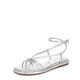 Circus NY by Sam Edelman Women's Olana Flat Sandal, Soft Silver, 8.5