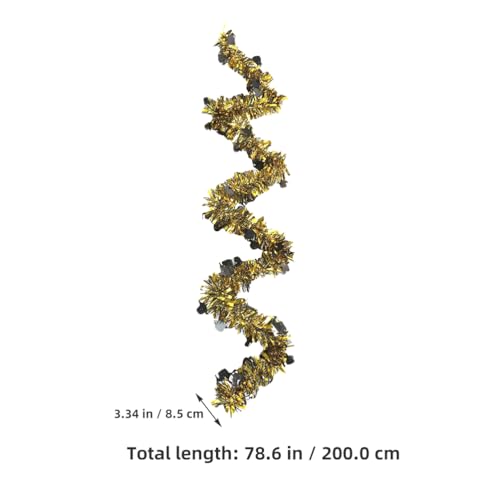 LUOZZY 4pcs Graduation Tinsel Garlands Decoration Graduation Cap Tinsel Twist Hanging Ornament Class of 2024 Grad Party Supply