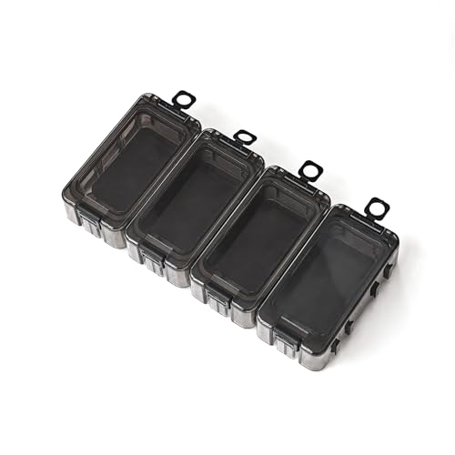 Tcakelox Caja de aparejos, 4 y 8 piezas, combinación opcional, extraíble, montaje libre, cubo de almacenamiento de aparejos de pesca, impermeable, organizador de aparejos de pesca con fuerte función