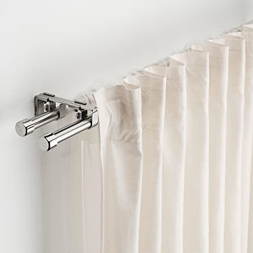 Tringles à rideaux télescopiques 120-210 cm nickelées ProTuning BEKRÄFTA - 3