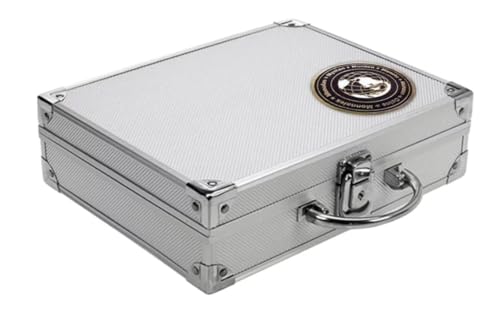 SAFE 176 malette numismatique aluminium (vide) | pour 200 pièces de différents diamètres