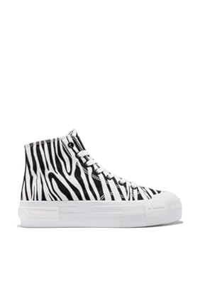 D.Franklin Zapatillas Altas Mujer One Way High Zebra Edition - Zapatillas de Vestir para Mujer - Moda Casual - Talla  39  - Modelo One-Way