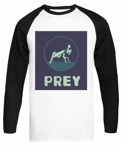 (Prey) Ing Mantis Active Tee Baseball Weißes Unisex-Langarm-T-Shirt