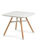 Ziza Spieltisch ab 1 Jahr Vanilla - Kindertisch für die ersten Lebensjahre ideal zum Spielen, Malen & Basteln, Robuster Tisch aus Holz mit Stabiler Stahlkonstruktion