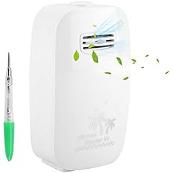 Ventilador Iones Negativos Generador de iones negativos, 100-240 V Purificador de aire portátil Eliminador de olores Eliminador de esterilización Dispositivo de desinfección para la oficina en casa Coche(Bianca Spina Eu)