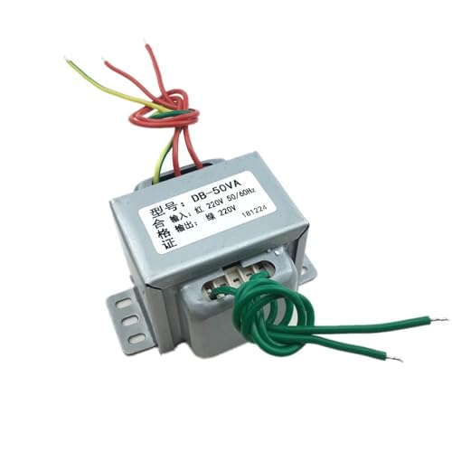 Transformateur d'isolement EI66 DB-50VA 50W 220V vers 220V 1:1 pour isolation circuit électrique