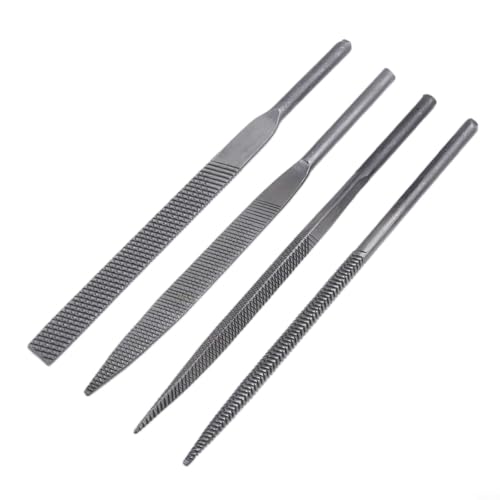 4 lime pneumatiche da 5 x 125 mm per strumento di lima ad aria AF-5, piccole lime in acciaio per vetro, ceramica, metallo, intaglio del legno e modellatura di gioielli