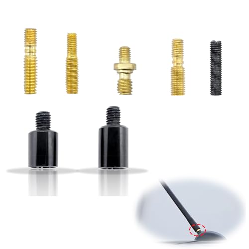 Slykew 7 PCS Car Antenna Adapter, Metal Bolt Kit, Signal Receiver Connection Parts, Automotive Repair Tool, Bolt Replacements, Compatible with Ford F150 Wrangler Jeep Chevrolet (Multicolored)