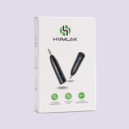 Hvmlak HVMBTR005MAX Bluetooth Aux Adapter, Bluetooth 5.3 Car Adapter [Stronger Microphone], Aux Bluetooth Receiver 3.5Mm Jack thumb #6