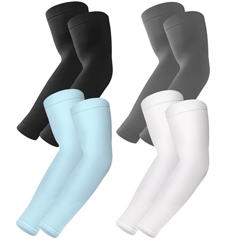 Image of BHYTAKI UV Sun Protection Arm Sleeves, UPF 50 Sports Cooling Arm Compression Sleeves for Men Women Teenager
