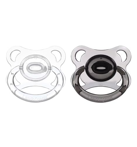 Landofgenie Adult Pacifiers Large Shield Adult Size Pacifier Set Candy Gloss Moon Shape Pacifier 2 Pack