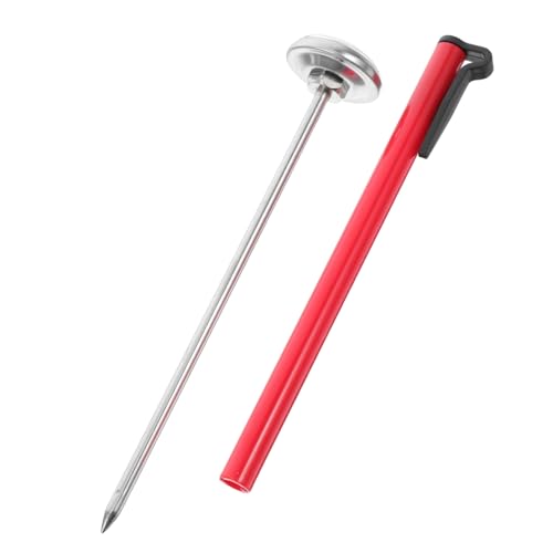 PLAFOPE Analog Meat Thermometer Stainless Steel Food Thermometer Probe for Milk Bread Wine Perfect for Oven Deep Fryer