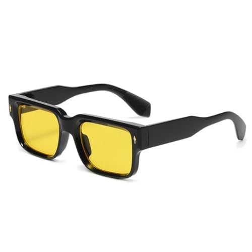 Lunettes de soleil carrées rétro en dégradé pour les terrasses d'été