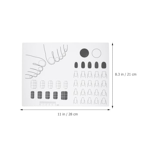 Acrylic Nail Training Mat Silicone Pad 28x21cm miniatura 2