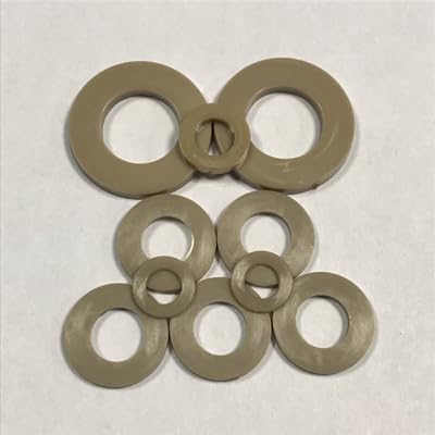 Generic M3 M4 M5 M6 M8 M10 Peek Gasket High Temperature Resistance Washers Preservative Washers Gaskets - Washers - - (Number of Pcs: M3)