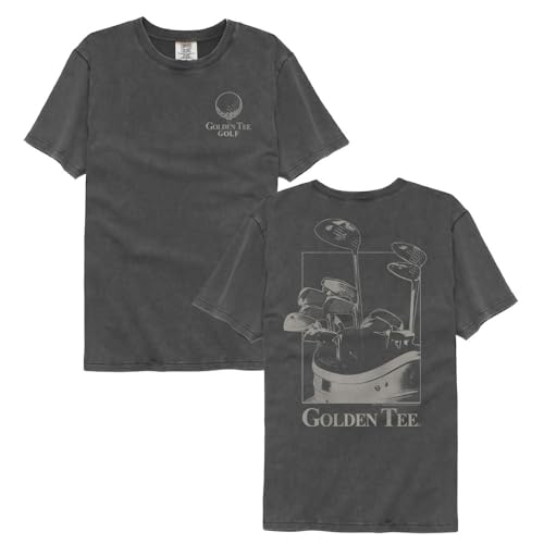 Premium Collection Golden Tee Golf Front & Back Print Adult Comfort Colors T Shirt Video Game Graphic Tee3