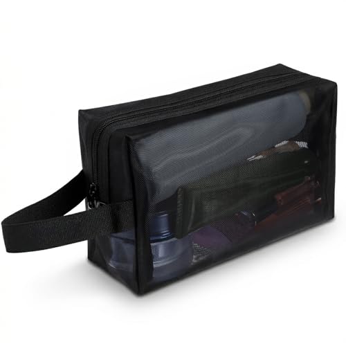 Mesh Shower Caddy Bag for Bathroom Portable Hanging Toiletry and Bath Organizer with Zipper Quick-Dry Toiletry Tote Bag for Women Men Travel Gym Camping College Dorms Beach