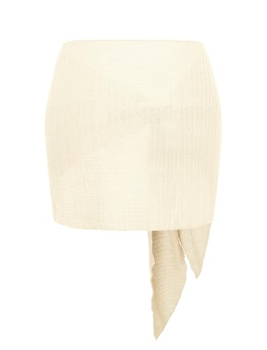 Image of ZAFUL Boho Beach Cover Ups for Women Sarong Coverups Sheer Bikini Chiffon Wraps Skirts for Swimwear