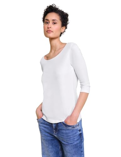 Damen Basic T-Shirt mit 3/4 Arm