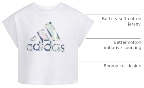 Image of adidas Kids Loose Box Tee S24 (Toddler /Little Kid)