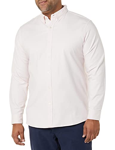 Amazon Essentials Men's Oxford Shirt, Slim-Fit Stretch, Long-Sleeve, Button Up, Pale Pink, X-Large - image 1