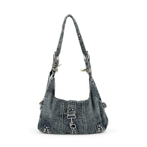 Image of PALAY Crossbody Bag for Woman Denim Cloth Tote Bags Casual Canvas Women Handbags Large Capacity Shoulder Bag for Daily, School