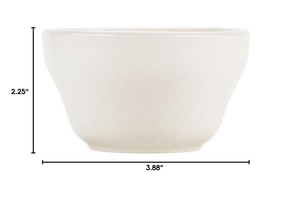 CAC REC-46 American White (Ivory / Eggshell) Wide Rim 6 oz. Rolled Edge China Bouillon Cup - 36 / Ca