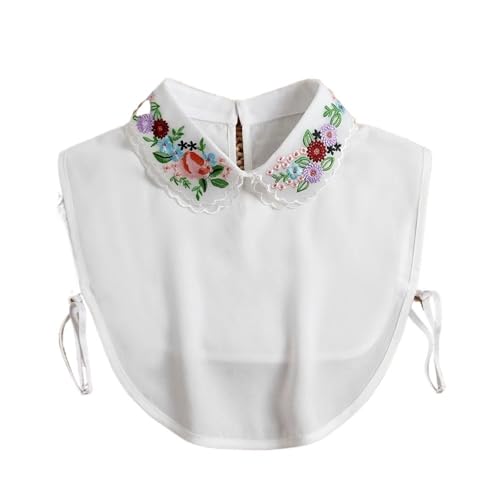 Faux col dentelle en mousseline de soie supérieure pour mode féminine