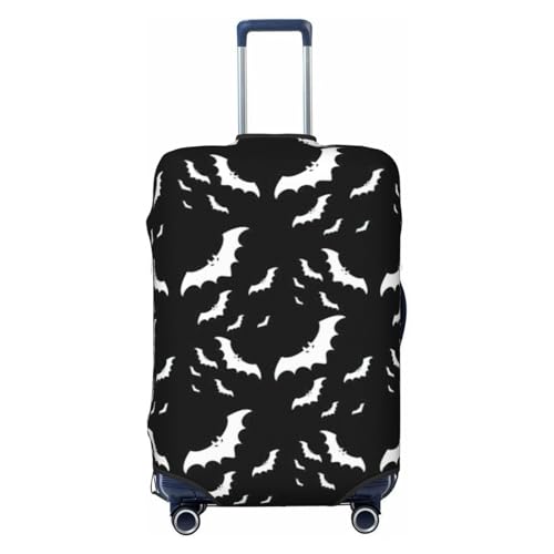 Halloween Flying Bats Print Luggage Suitcase Cover Protector Luggage Washable Covers With Concealed Zipper