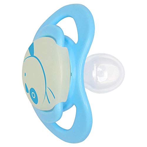 Chupeta Design Glow com Alça Silicone - Lillo, Azul, Tam 1