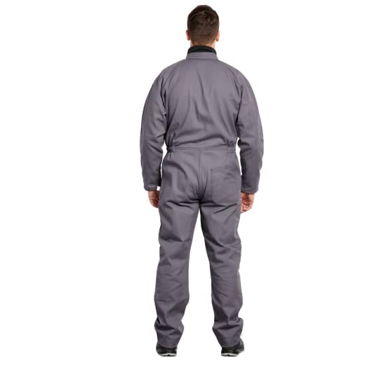Hurry Jump Combinaison de Travail Bleu de Travail Homme Cote de Travail 1 Zip Otto Gris/Noir