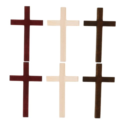 Cruz de madera católica para decoración de pared en eventos de iglesia y bautizos