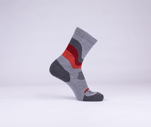 Image of GRIP6 Crew Socks - Merino Wool Socks Made in the USA, Lightweight Wool Hiking Socks, Crew Socks for Men and Women