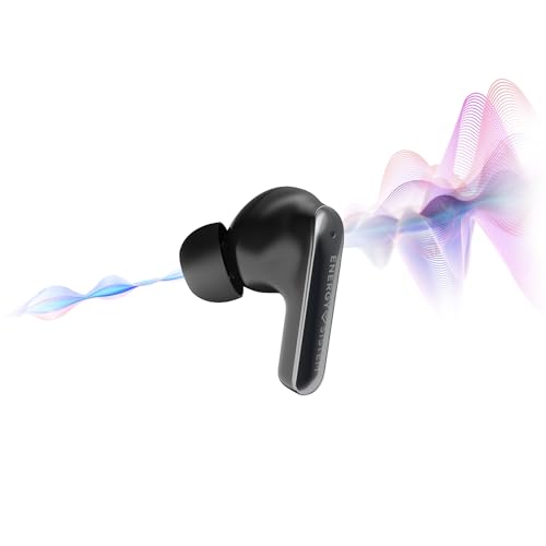 Energy Sistem Serenity ANC – Auriculares True Wireless con cancelación de Ruido (4 micrófonos, Bluetooth 5.4, plástico Reciclado, 25 Horas de batería, Certificado IPX4) (Negro) - imagen 4