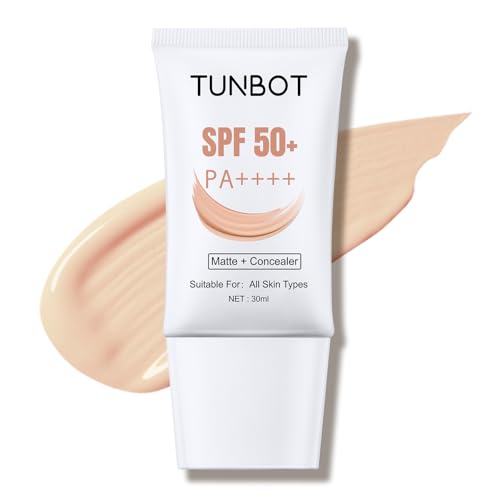 TUNBOT Concealer Foundation, Long-Lasting Foundation, Liquid Foundation Makeup with SPF 50, Full...