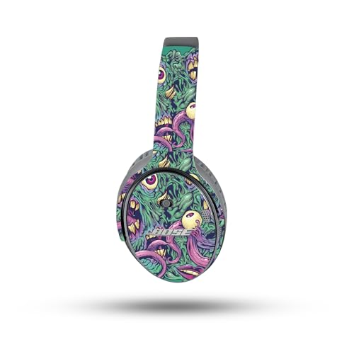 Image of MightySkins Skin Compatible with Bose QuietComfort 35 II Headphones - Eyes and Teeth | Protective, Durable, and Unique Vinyl Decal wrap Cover | Easy to Apply, Remove, and Change Styles