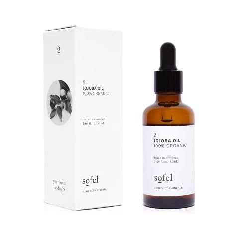 Jojoba Oil 100% Pure and Organic I Cold Pressed I Natural Cosmetics I Moisturising and Regenerating I Vegan I Glass Bottle with Eye Drops I Jojoba Oil (50 ml) Cover