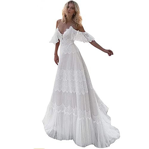 Sorayan Women's Wedding Dresses Chic Lace Evening...