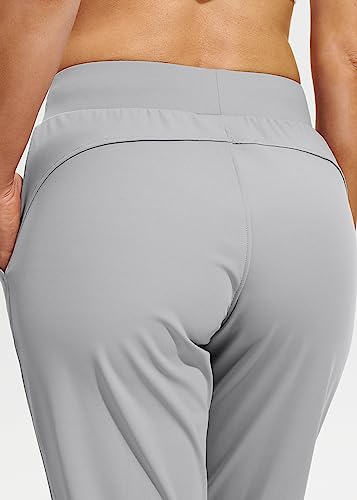 Image of Libin Women's Joggers Pants Athletic Casual Sweatpants Petite /Regular /Tall | Running, Workout, Gym, Yoga, Lounge, Travel, Golf Clothes with Pockets, 4 way stretch, Tapered, Dance Trousers