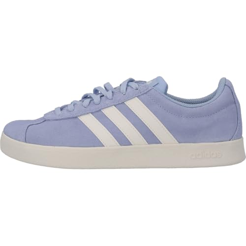 Image of adidas Women Suede VL Court 2.0 Skateboarding Shoe BLUDAW /Owhite /BLUDAW (UK-8)