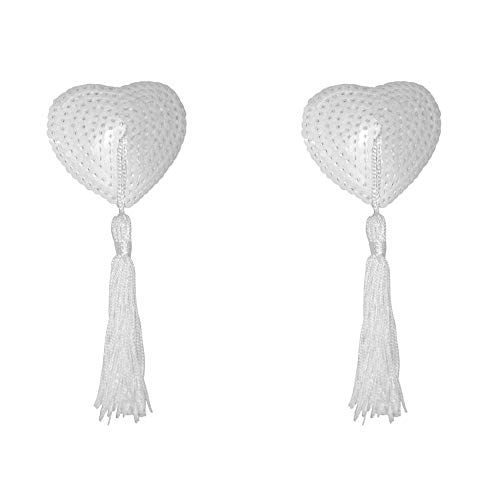 Nipple Pastie Bride Adesivo Para Seios Coração com Lantejoulas e Pompom