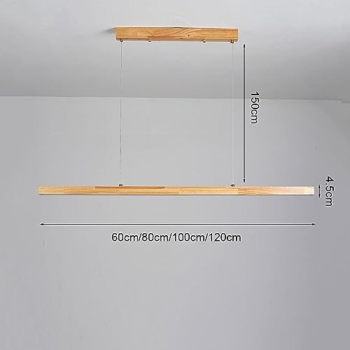 Suspension LED en bois réglable pour éliminer les ombres de la cuisine - 2