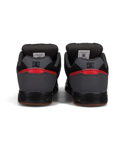 Image of DC Men's Stag Skate Shoe, Black /RED /Gum, 10