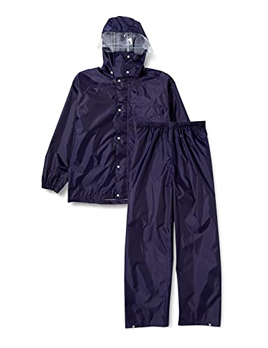 ネイビーのレインウェア