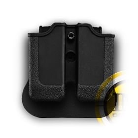 Glock 21 Double Magazine Pouch Black and a genuine IGWS's firing range earplugs kit.