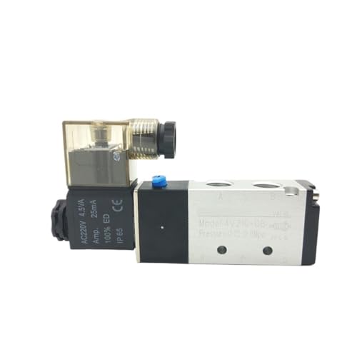Electrovanne pneumatique 4V210-08 AC220V 1/4 pour circuit d'air comprimé - 2