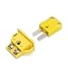Cyfrowy termometr termopary 5. 0pc k- Typ panelu Mount Thermocouple Miniaturowe gniazdo i złącze wtykowe TERMOCOOP Wtyczki i gniazda czujnik Wysoka precyzja